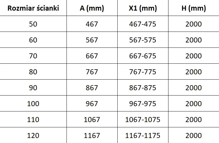 Mexen Lunar L sprchová stena ľavá 60 x 200 cm, 8mm číre sklo, medená matná, 830L-060-000-65-00-L