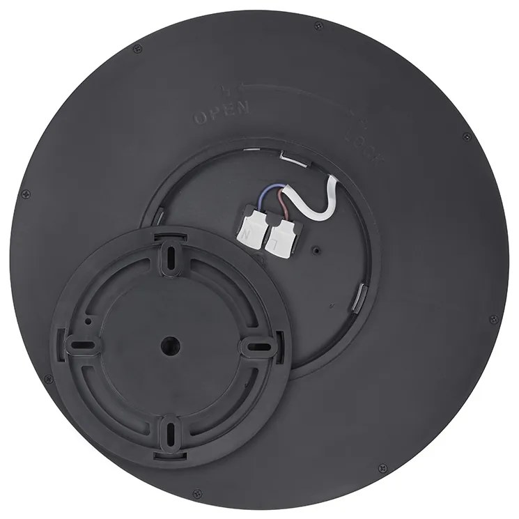 SOLIGHT LED osvetlenie s diaľkovým ovládačom Estela Black, 36W, 2700lm, 30cm, CCT