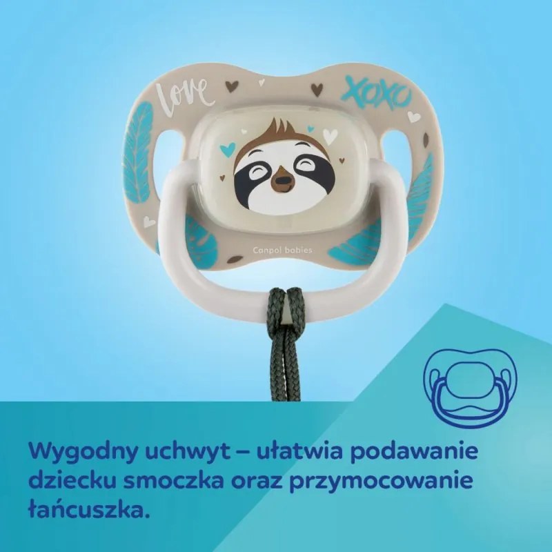 Silikónový symetrický cumlík 18m+, Koala