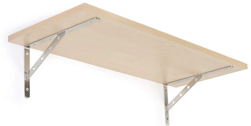 Nástenná polica, pevná, 800 x 320 mm, breza