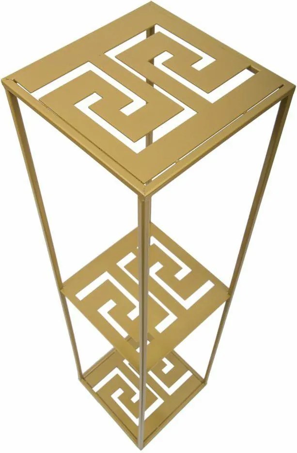 STOJAN NA KVETINÁČ DOUBLE FRAME 100X24X24 CM ZLATÁ