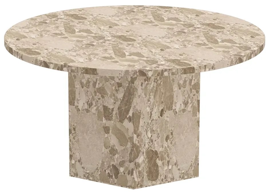 Konferenčný stolík Naxos 80 cm mramor Latte