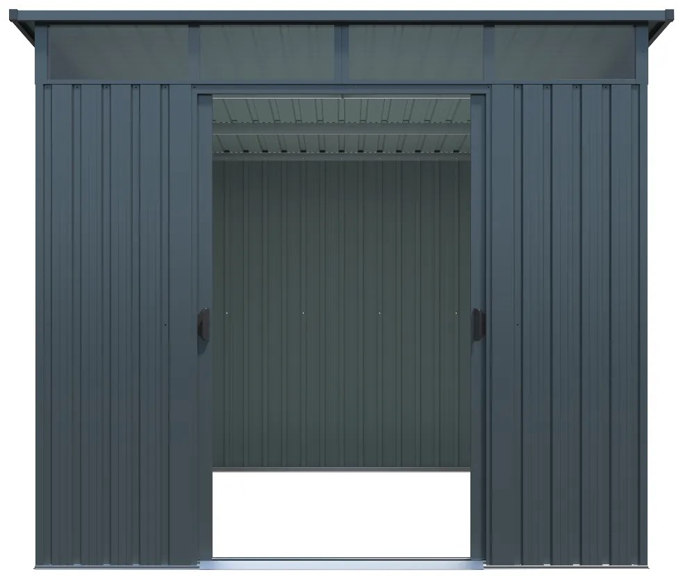 Záhradný domček BestBerg ZDSL-4S / 4,6 m² / 238 x 194 x 202 cm / svetlo sivá