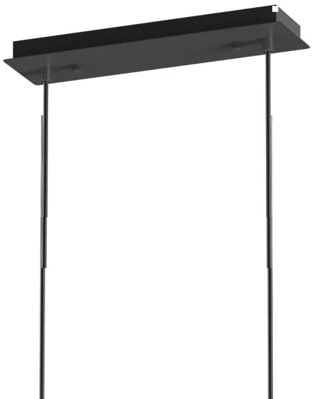 ONLI - Luster na lanku PALOMA 10xG9/10W/230V čierna/dymová