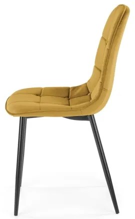 Jedálenská stolička KINDREL 1 ks žltá