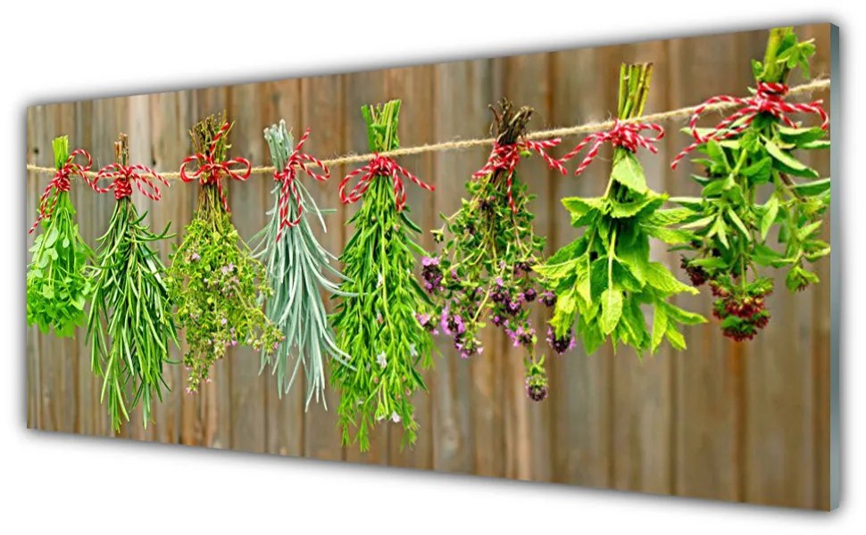 Obraz plexi Sušené byliny listy príroda 125x50 cm