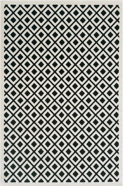 Koberec POLO čierny / biely