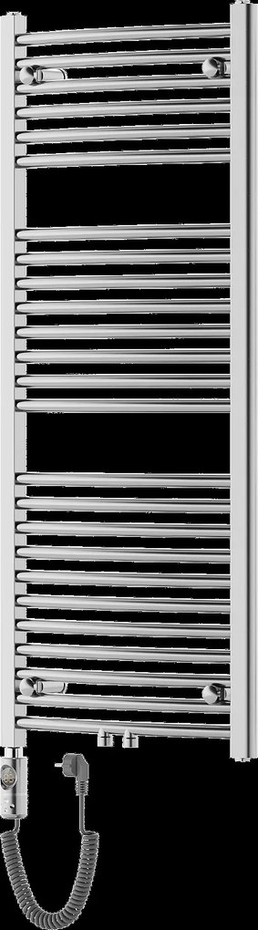 Mexen Ares, elektrické vykurovacie teleso 1200x500 mm + vykurovacia tyč 600 W, chrómová, W102-1200-500-2600-01