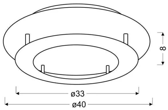 LED Stropné svietidlo MERLE LED/18W/230V
