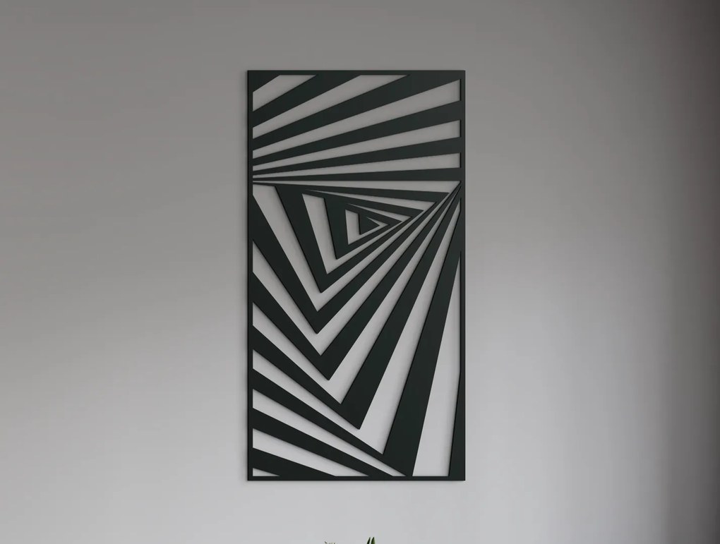 drevko Drevený obraz na stenu Tunel Rozmer obrazu: 44,5 x 23,5 cm, Farba dekorácie: Čierna