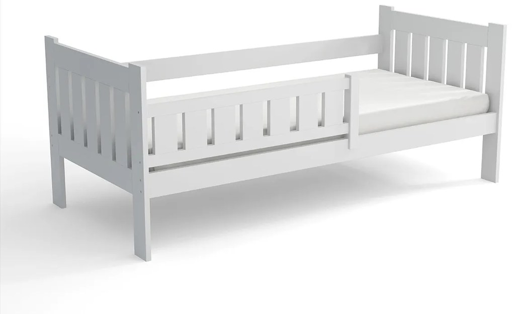 Detská posteľ z masívu borovice TOMÍK - 200x90 cm - prírodná borovica