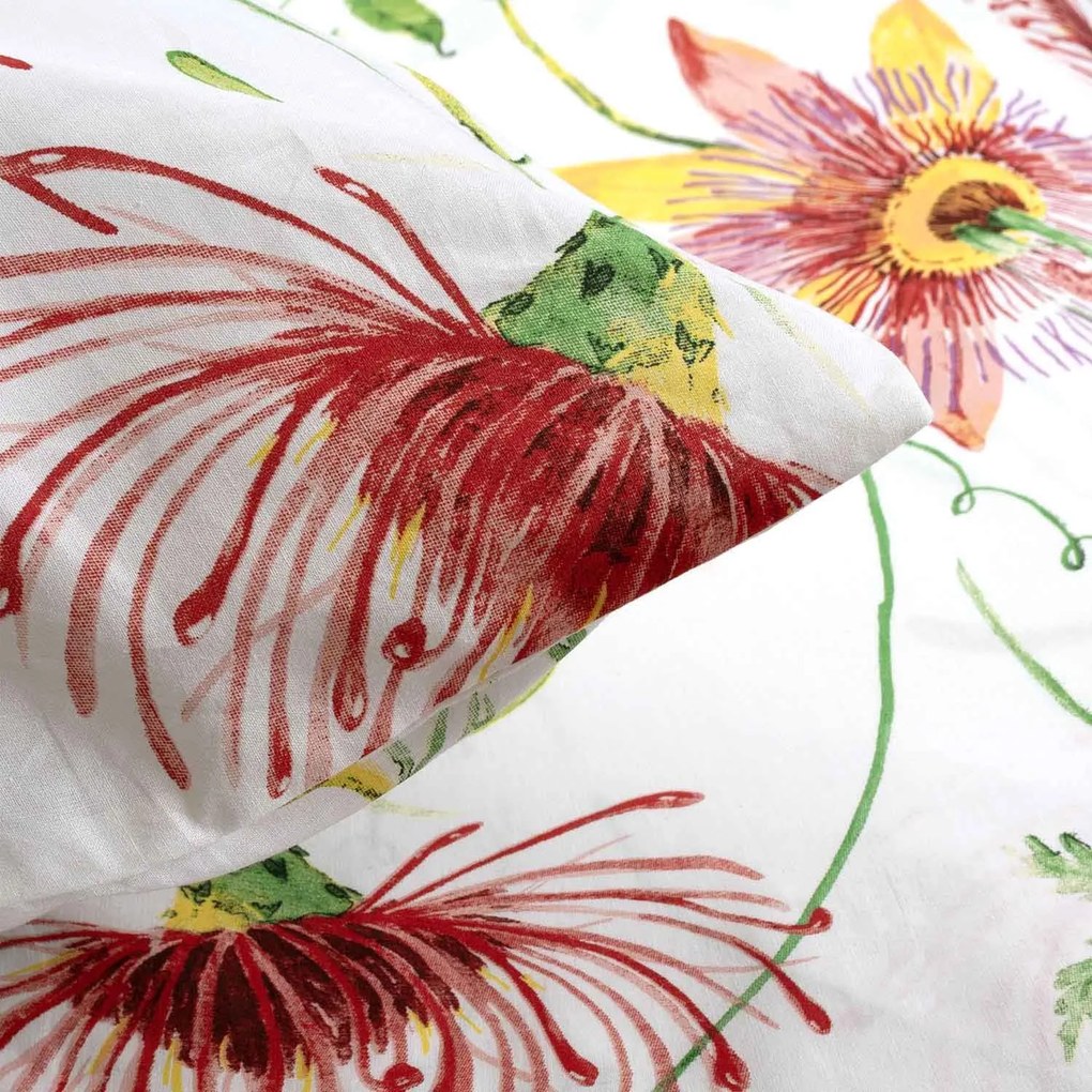 BAVLNENÉ OBLIEČKY COTTONLOVE 200X220 CM, 2 KS 70X80 CM KVETY