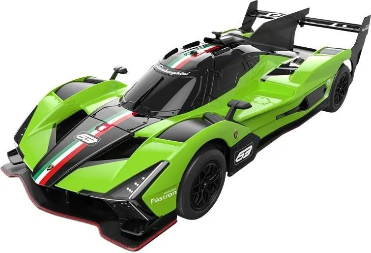 RASTAR Diaľkovo ovládané RC auto Lamborghini SC63 LMDh 1:24, čierno-zelené (Rastar)