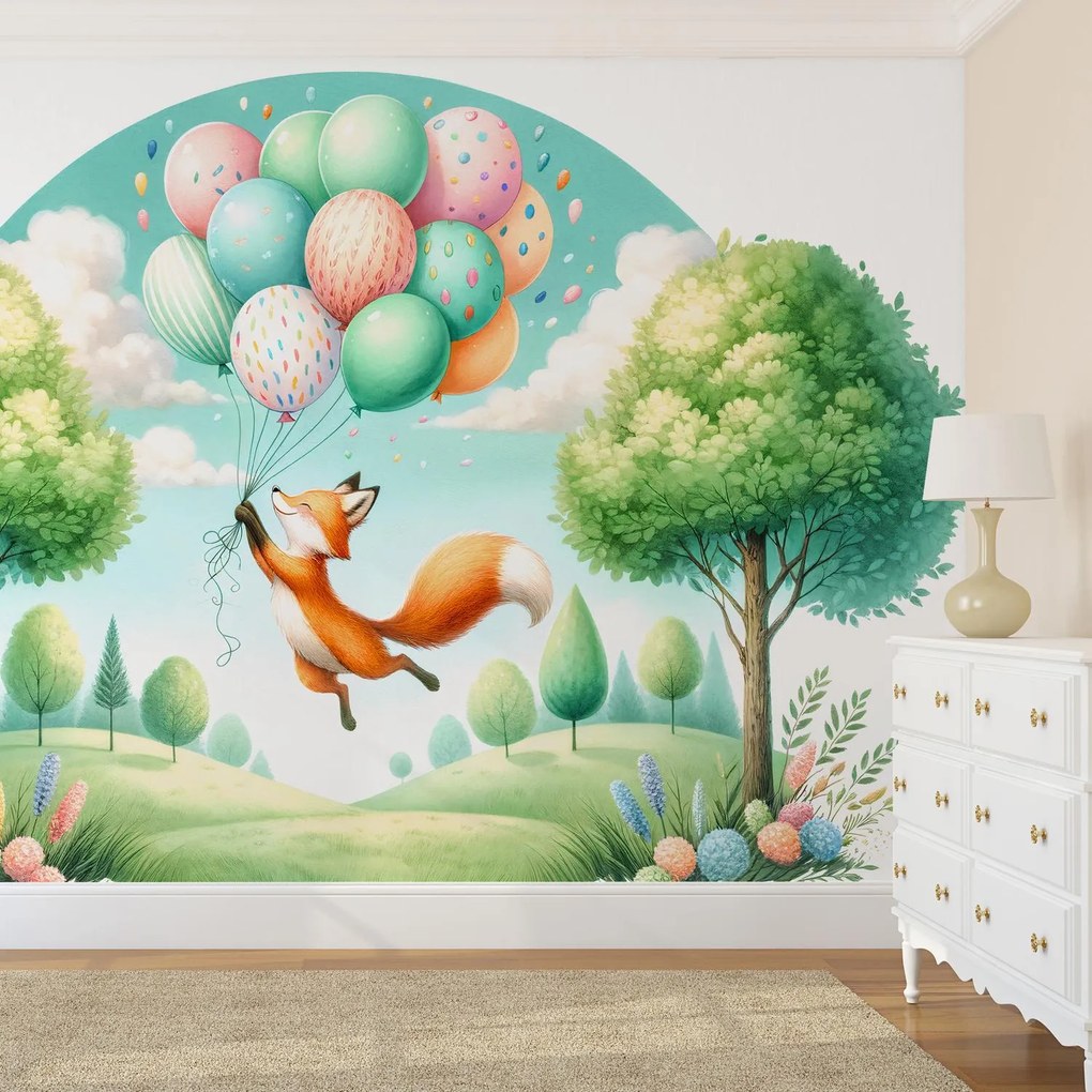 Fototapeta - Šťastná lietajúca líška (147x102 cm)