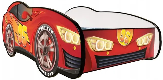 TOP BEDS Detská auto posteľ Racing Car Hero - Zigy Car 160cm x 80cm - 5cm