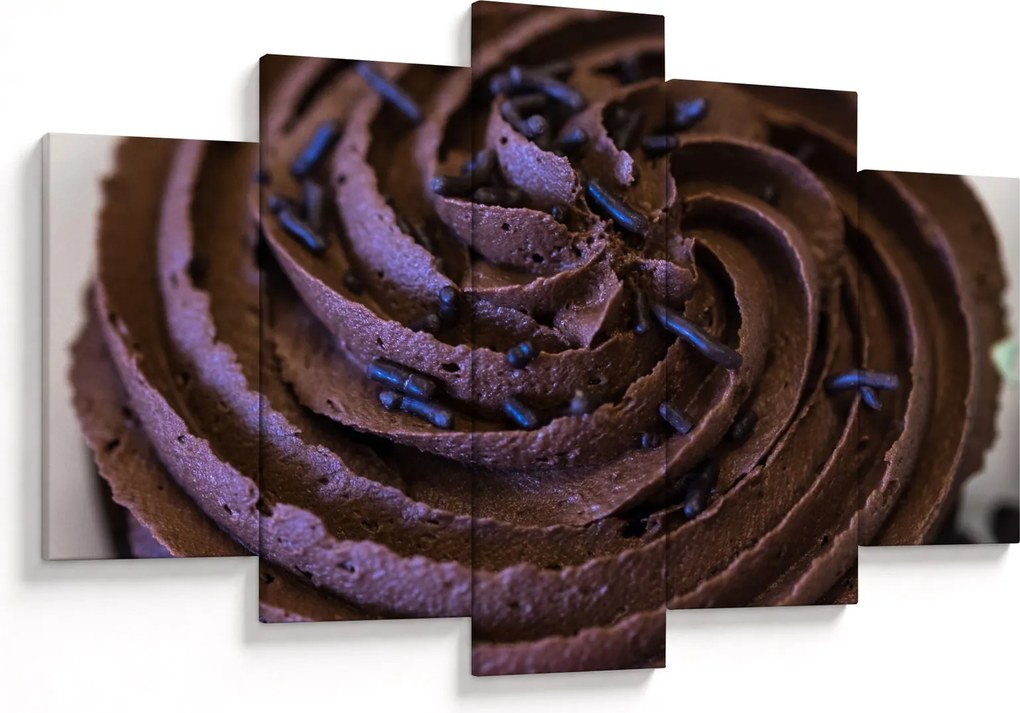 Obraz - Čokoládový Cupcake (150x105 cm)