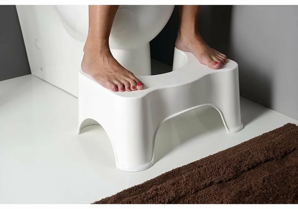 SAPHO ST002 podstavec na toaletu, 39 x 22 x 17 cm, biela