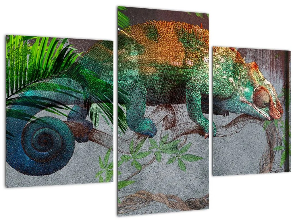 Obraz - Chameleon (90x60 cm)