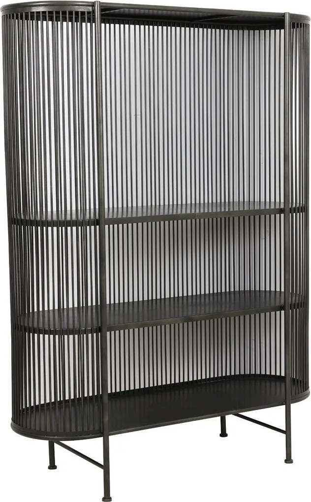 Čierná kovová komoda YINTHE XL - 119*40*161 cm