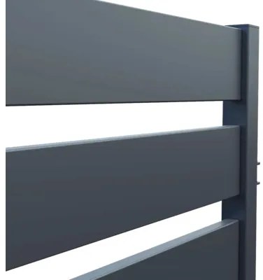Kovový plot POLARGOS Safir Element 199 x 145 cm stavebnicové prevedenie grafit