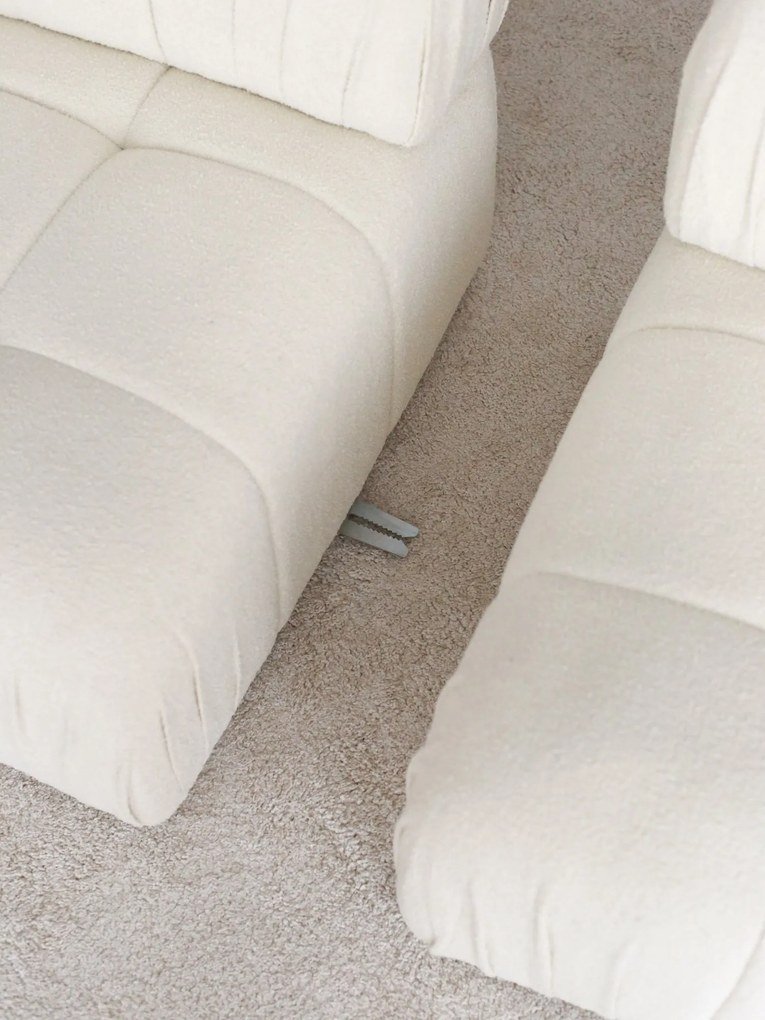 Nadčasová trojmiestna pohovka Uniqsofa - biela