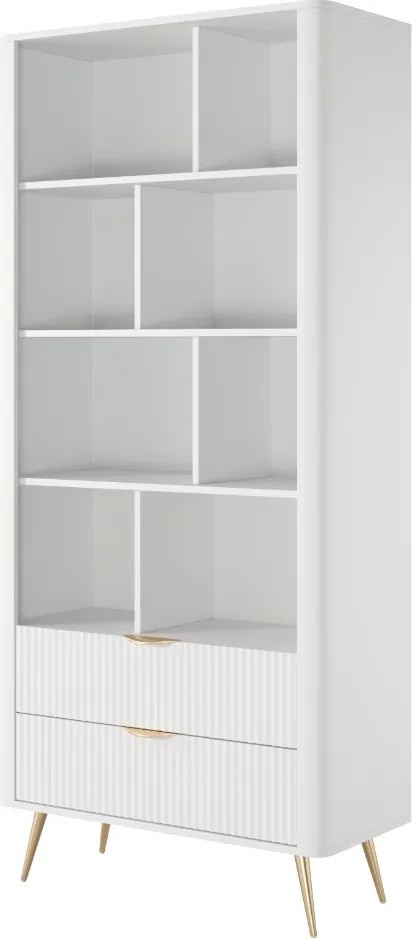 REGÁL / KNIŽNICA TREVISO BIELA 88 cm
