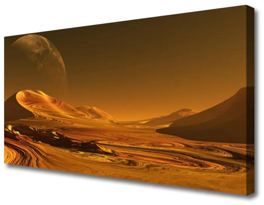 Obraz Canvas Púšť vesmír príroda 125x50 cm