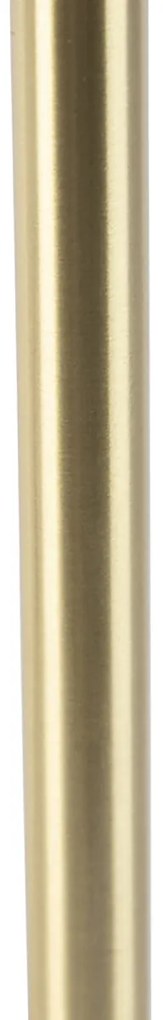 Klasická stolná lampa mosadz s tienidlom Granny krémová 30 cm - Simplo