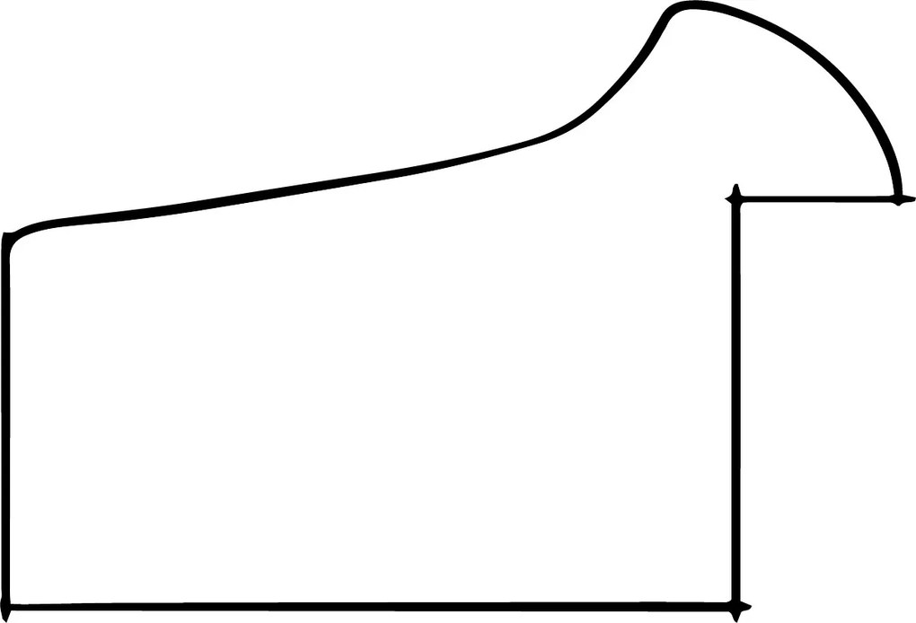 DANTIK - Zrkadlo v rámu, rozmer s rámom 50x100 cm z lišty MARGOT grafit (3050)