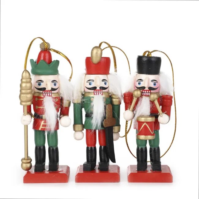 Závesná vianočná dekorácia NUTCRACKER luskáčik 867922 (3 ks)