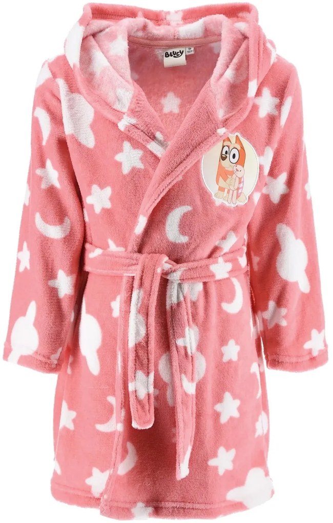 Dievčenský fleece župan s kapucňou Bluey - Bingo, EU 98