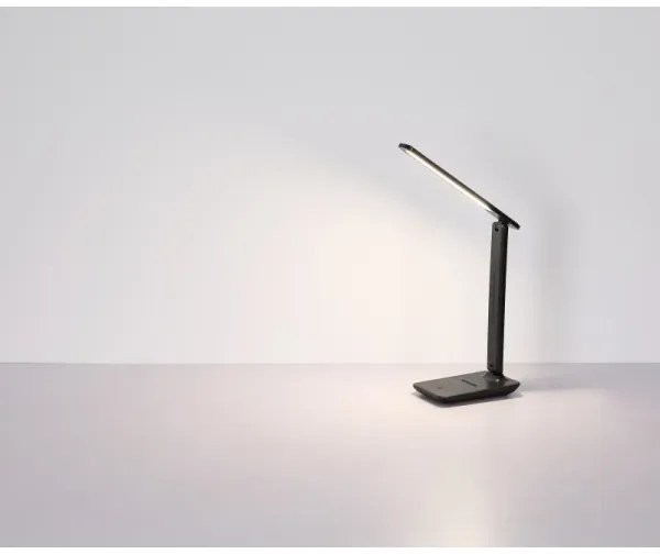 Globo 58439SA - LED, dotykovo stmievateľná dobíjateľná stolná lampa BRIGHTON LED/4W/5V 1800 mAh čierna