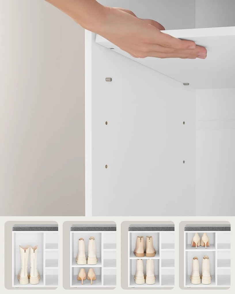 Topánkovník Houseland Rool biely