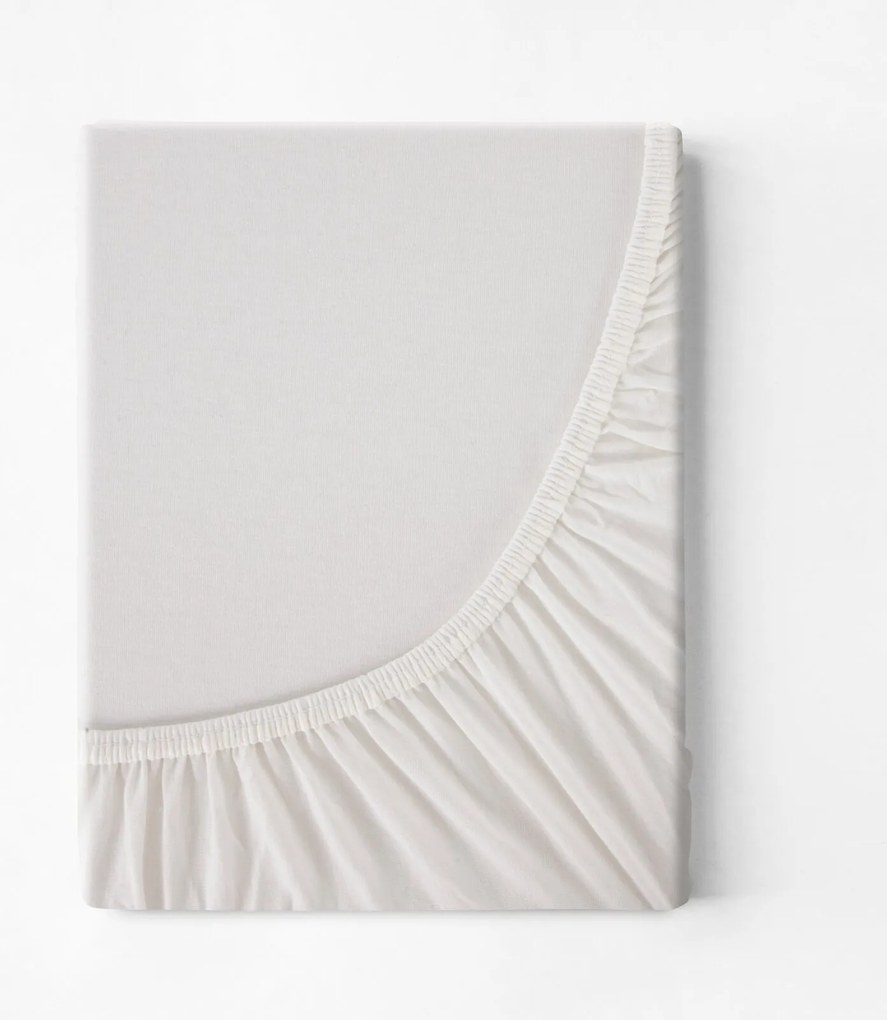 JERSEY PRESTIERADLO 140X200 CM, VÝŠKA 30 CM KRÉMOVÉ
