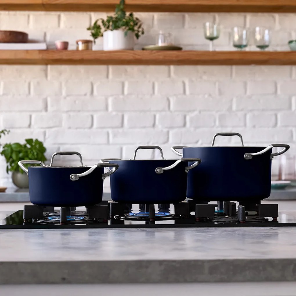 Elmich Nepriľnavý keramický hrniec Vital Ø 20 cm (3.5L) - tmavomodrá