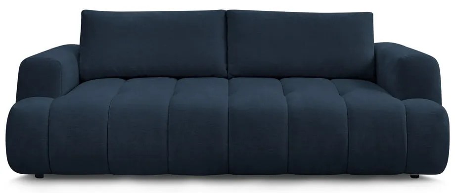 Tmavomodrá rozkladacia/s úložným priestorom pohovka 251 cm Fuji – Bobochic Paris