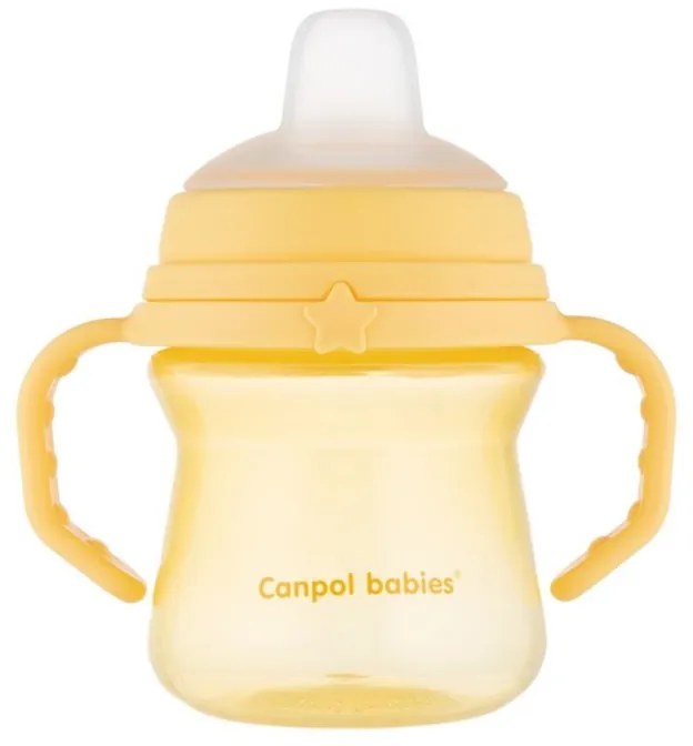 Canpol Babies Silikónový hrnček FirstCup 150ml, yellow