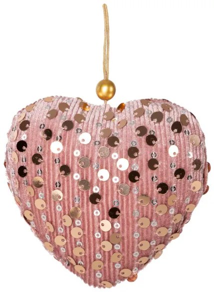 Vianočná ozdoba 321B ružová (12 ks)