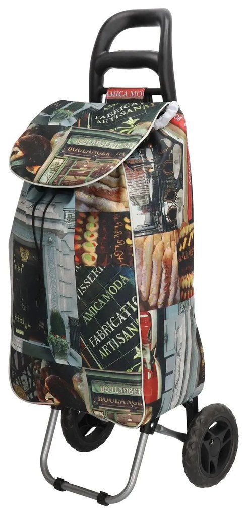 Runaway Farebná nákupná taška na kolieskach „Taliansko“