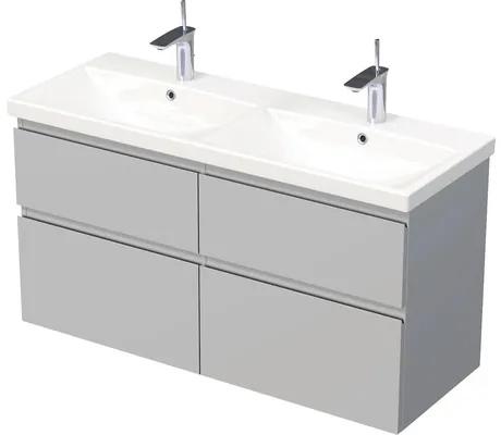 Kúpeľňová skrinka s umývadlem Intedoor LANDAU šedý matný 120 x 65 x 45 cm