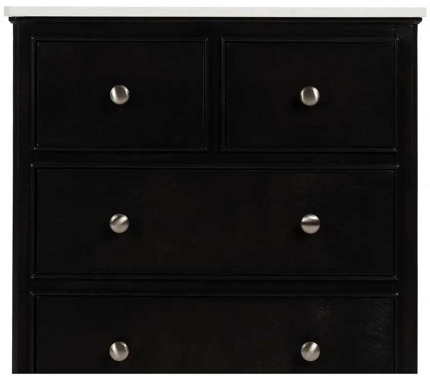 Čierna komoda 60x75, 5x33 cm Mods – Ixia