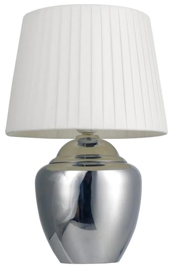 Stolná lampa 1xE27/25W/230V lesklý chróm