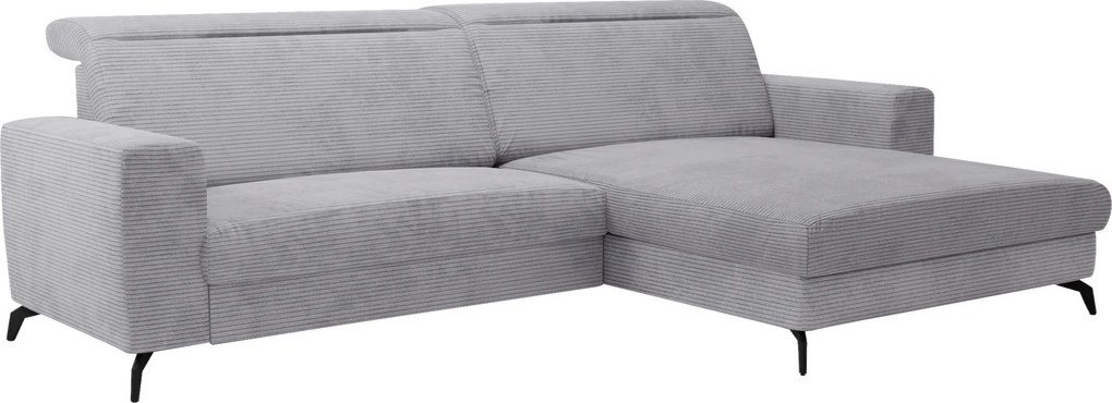 XXXLutz ROHOVÁ SEDAČKA, textil, svetlosivá Sit & More - Sedačky - 000144000207