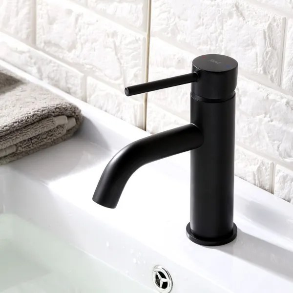 REA-B4102 - Umývadlová batéria LUNGO 16,5 cm čierna