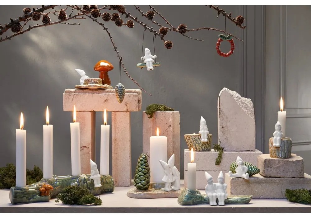Porcelánová vianočná ozdoba Pine Cone – Kähler Design