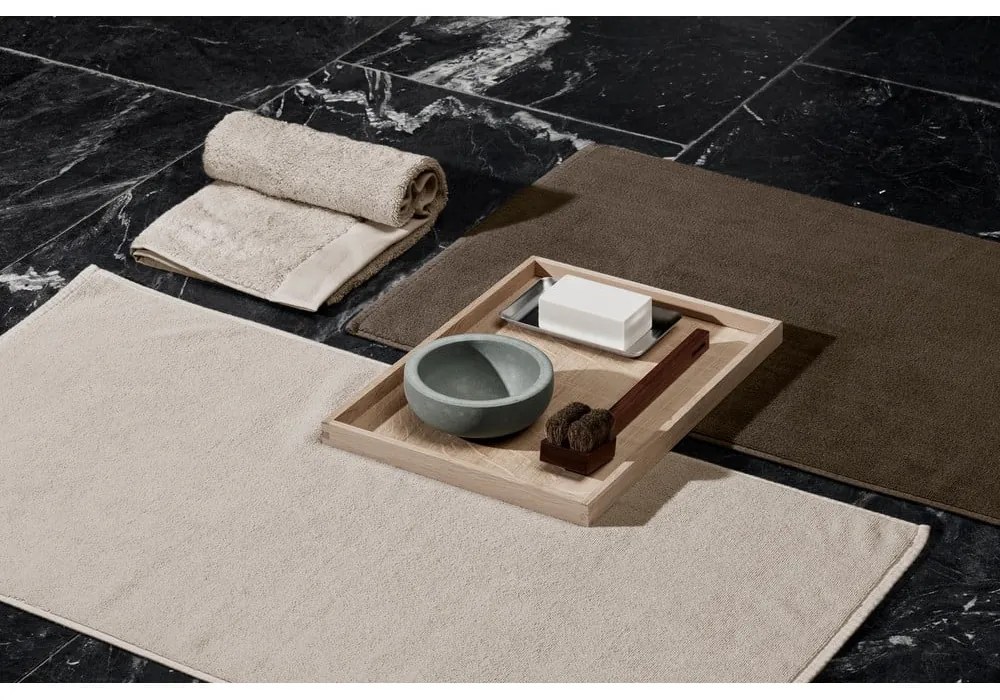 Krémovobiele froté bavlnené uteráky v súprave 4 ks 30x30 cm Riva – Blomus