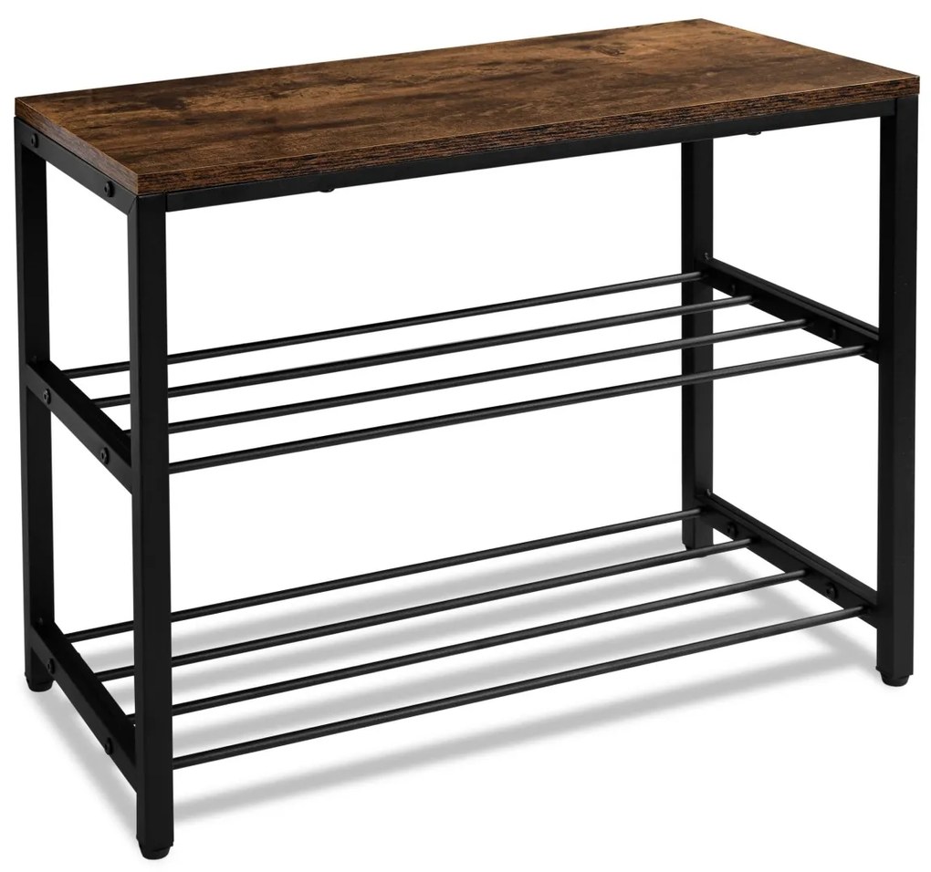 Botník STELLA 2 police rustikálna hnedá