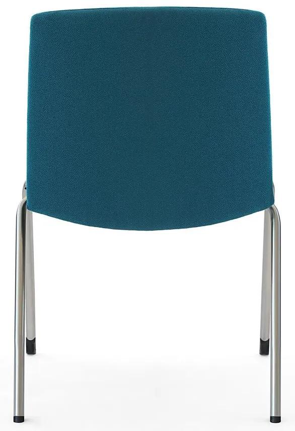 FORMDESIGN -  FORMDESIGN Konferenčná stohovateľná stolička CLEVER čalúnenie ELEGANCE koža