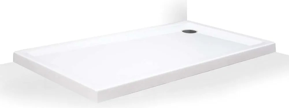 Roth Obdĺžniková akrylátová sprchová vanička FLAT KVADRO 2 ROTH-Variant: rozmery: 160x75 cm - (FLAT KVADRO 1600x750 - 8000244)