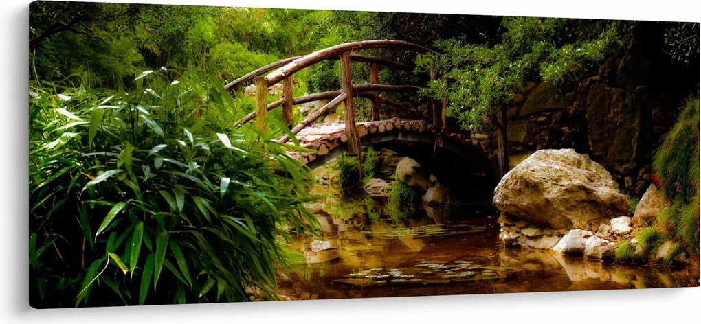 Obraz - Most cez riečku (120x50 cm)